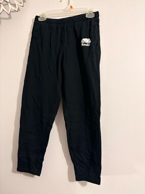 Women’s Roots Black Logo Capris Sweatpants